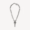 Neverlost tunt halsband för män i antiksilver Neverlost tunt halsband för män i antiksilver