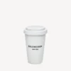 New York-kaffekopp i vitt