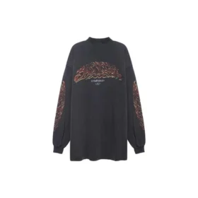 Offshore långärmad T-shirt, oversized ”Black Faded” 739027TPVM81568