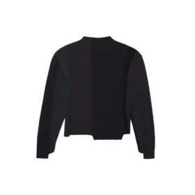 Omstrukturerad asymmetrisk stickad tröja ”Svart” 657334T32011271
