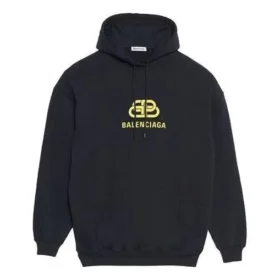 Oversized BB-luvtröja i interlock ”Black Yellow” 578138TEV191361 Oversized BB-luvtröja i interlock ”Black Yellow” 578138TEV191361