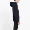 Oversized BB-luvtröja i interlock ”Black Yellow” 578138TEV191361