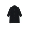 Oversized kappa med råa kanter och buffalo-rutmönster ”Black White” 704487TMU181070