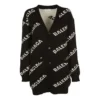 Oversized-kofta med logotyp ”Black” 555275T14711070