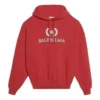 Oversized-luvtröja i bomull med BB-logotyp ”Red” 547765TCV316400