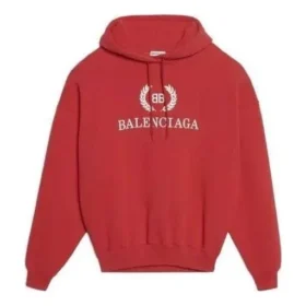Oversized-luvtröja i bomull med BB-logotyp ”Red” 547765TCV316400