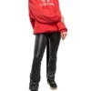 Oversized-luvtröja i bomull med BB-logotyp ”Red” 547765TCV316400