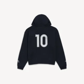 Oversized-luvtröja med dragkedja för herr i svart