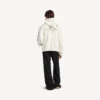 Oversized luvtröja med dragkedja för män i färgen kräm Oversized luvtröja med dragkedja för män i färgen kräm