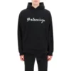 Oversized popover-luvtröja med skriptlogotyp ”Black White” 674986TMVB51070