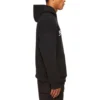 Oversized popover-luvtröja med skriptlogotyp ”Black White” 674986TMVB51070