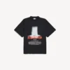 Oversized T-shirt för herr i svart med motivet ”The Door”