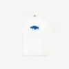 Oversized T-shirt för herr i vitt med ”Wet Brush”-motiv