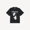 Oversized T-shirt för herr med motivet ”Lady in Shades” i svart