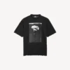 Oversized-T-shirt för herr, ”The Song of the Highest Tower”, i svart