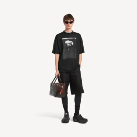 Oversized-T-shirt för herr, ”The Song of the Highest Tower”, i svart