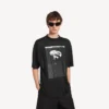Oversized-T-shirt för herr, ”The Song of the Highest Tower”, i svart