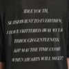 Oversized-T-shirt för herr, ”The Song of the Highest Tower”, i svart