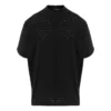 Oversized T-shirt i mesh med rund hals ”Black” 694576TMVD41000