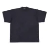 Oversized T-shirt med flik ”Black” 694576TMVJ21151