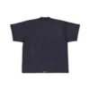 Oversized T-shirt med flik ”Black” 694576TMVJ21151