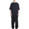 Oversized T-shirt med flik ”Black” 694576TMVJ21151