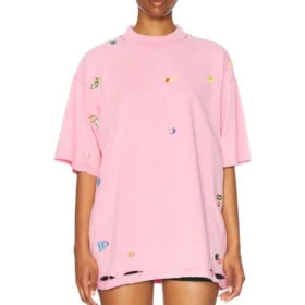 Oversized T-shirtar ”Faded Dirty Pink” 787349TRVS49568