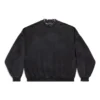 Oversized-tröja med runda hål ”Black Faded” 762718TPVD91055