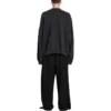Oversized-tröja med runda hål ”Black Faded” 762718TPVD91055