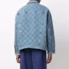 Oversized vadderad Denim-jacka ”Blue” 646923TDW154762