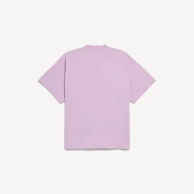 Oversized vintage-T-shirt för damer i gammaldags rosa