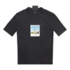 Paris By Day Tight Small Fit T-shirt ”Black Faded” 745019TOVC71055