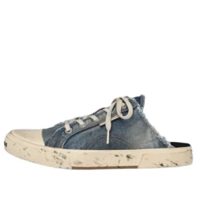 Paris Distressed Denim Mule ”Blue” 693952W3RCL4090