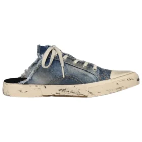 Paris Distressed Denim Mule ”Blue” 693952W3RCL4090