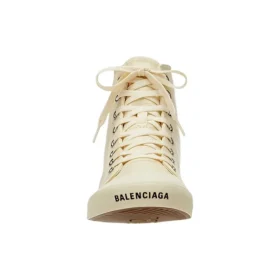 Paris högskurna Sneakers ”Beige läder och beige gummi” 688752W3RCA9090