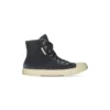 Paris högskurna Sneakers ”Svart slitna Denim och vitt gummi” 688756W3RC11090