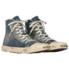 Paris High Top Sneakers ”Blue Destroyed Denim and Rubber” 688756W3RCL4090