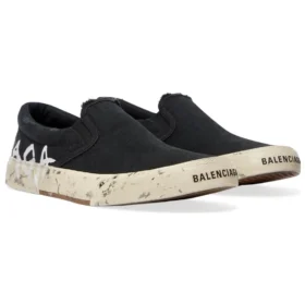 Paris låga slip-on-skor ”Washed Black Cotton” 710297W3RR51099