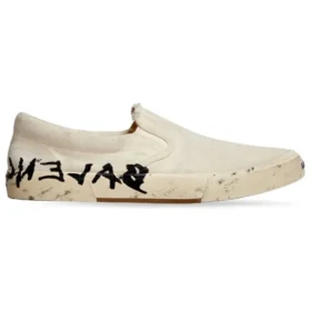 Paris låga slip-on-skor ”Washed White Cotton” 710295W3RR59010