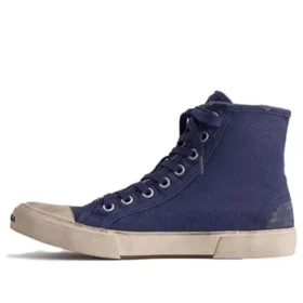 Paris låga Sneakers ”Indigo Destroyed Cotton and White Rubber” 688752W3RC14990