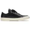 Paris låga Sneakers ”Svart läder och vitt gummi” 688757W3RCB1090