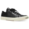 Paris låga Sneakers ”Svart läder och vitt gummi” 688757W3RCB1090