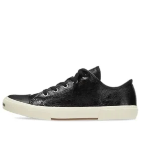 Paris låga Sneakers ”Svart slitna bomull och vitt gummi” 688754W3RCB1090