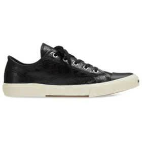 Paris låga Sneakers ”Svart slitna bomull och vitt gummi” 688754W3RCB1090