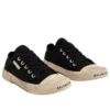 Paris låga Sneakers ”Svart slitna bomull och vitt gummi” 688757W3RC21090