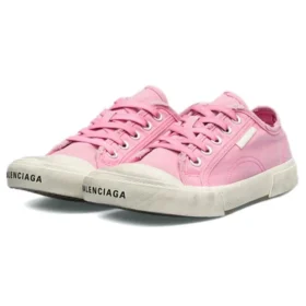 Paris låga Sneakers ”Tvättad rosa bomull och vitt gummi” 688757W3RC25590