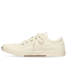 Paris låga Sneakers ”Vit slitna bomull och vitt gummi” 688754W3RC59090