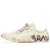 Paris låga Sneakers ”Vit slitna bomull och vitt gummi med graffiti” 688757W3RR59010