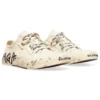 Paris låga Sneakers ”Vit slitna bomull och vitt gummi med graffiti” 688757W3RR59010