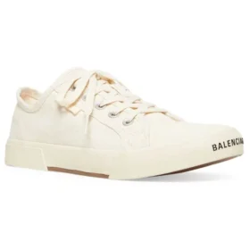 Paris låga Sneakers ”White Destroyed Cotton and White Rubber” 688757W3RC59090